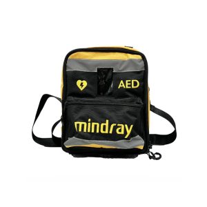 Mindray AED draagtas, geel en zwart