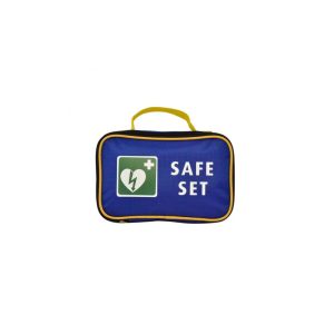 Blauwe EHBO-tas met Safe Set-logo