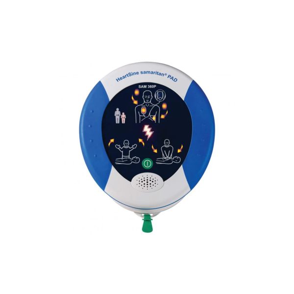 HeartSine Samaritan PAD defibrillator apparaat blauw wit
