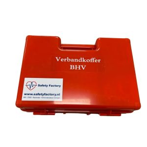Rode BHV verbandkoffer met Safety Factory logo