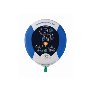 Hartdefibrillator apparaat met instructies voor gebruik