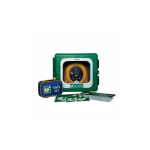 AED-apparaat met accessoires