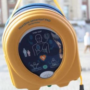 HeartSine samaritan PAD defibrillator op locatie