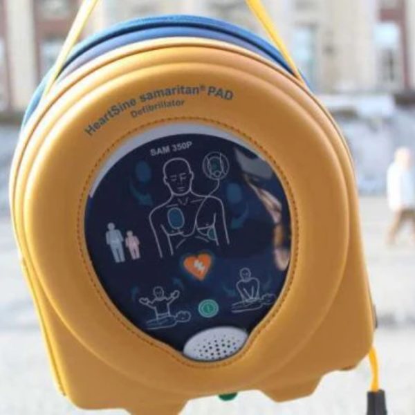 HeartSine samaritan PAD defibrillator op locatie