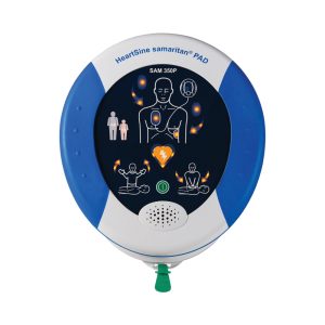 HartSine samaritan PAD defibrillator met instructiescherm