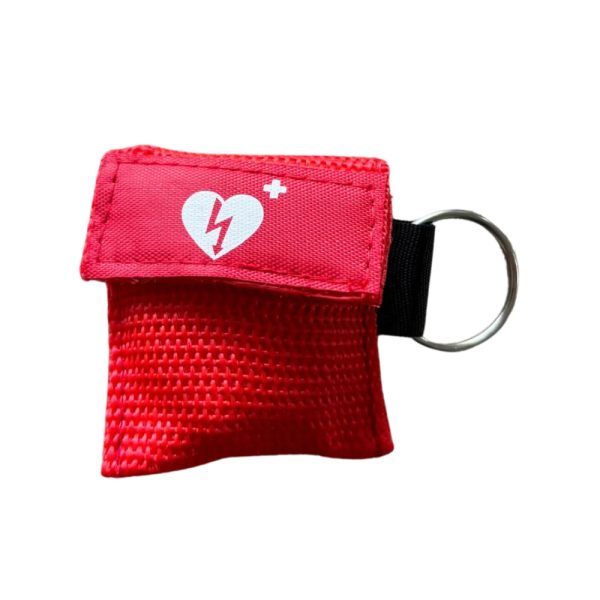 Kiss of Life Rode EHBO-sleutelhanger met harticoon.