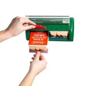 Pleisterautomaat met hand bijvullen met rolpleisters.
